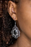 Paparazzi "Reign Supreme" Black Earrings Paparazzi Jewelry