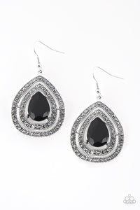 Paparazzi "Royal Squad" Black Earrings Paparazzi Jewelry