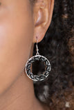 Paparazzi VINTAGE VAULT "Global Glow" Black Earrings Paparazzi Jewelry