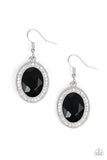 Paparazzi VINTAGE VAULT "Only FAME In Town" Black Earrings Paparazzi Jewelry