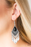 Paparazzi "Mostly Monte-ZUMBA" Black Earrings Paparazzi Jewelry