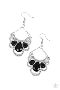 Paparazzi VINTAGE VAULT "Caribbean Royalty" Black Earrings Paparazzi Jewelry