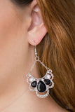 Paparazzi VINTAGE VAULT "Caribbean Royalty" Black Earrings Paparazzi Jewelry