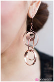 Paparazzi "Change the Conversation" Copper Earrings Paparazzi Jewelry