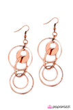 Paparazzi "Change the Conversation" Copper Earrings Paparazzi Jewelry