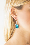 Paparazzi "Grandmaster Shimmer" Blue Earrings Paparazzi Jewelry