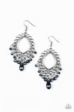 Paparazzi "Just Say NOIR" Blue Earrings Paparazzi Jewelry