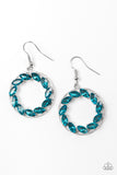 Paparazzi "Global Glow" Blue Earrings Paparazzi Jewelry