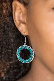 Paparazzi "Global Glow" Blue Earrings Paparazzi Jewelry