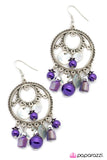 Paparazzi "Time Is On Our Side" Purple Earrings Paparazzi Jewelry