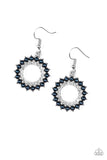 Paparazzi "Wreathed in Radiance" Blue Earrings Paparazzi Jewelry