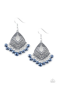 Paparazzi "Gracefully Gatsby" Blue Earrings Paparazzi Jewelry