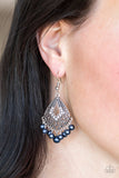 Paparazzi "Gracefully Gatsby" Blue Earrings Paparazzi Jewelry