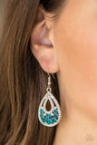 Paparazzi "Sparkling Stardom" Blue Earrings Paparazzi Jewelry