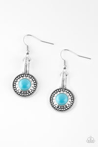 Paparazzi "Simply Stagecoach" Blue Earrings Paparazzi Jewelry