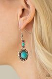 Paparazzi "Desert Bliss" Blue Earrings Paparazzi Jewelry