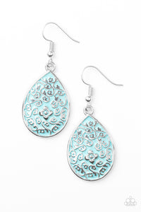 Paparazzi "Flirty Flower Girl" Blue Earrings Paparazzi Jewelry