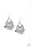 Paparazzi "Bodaciously Boho" Blue Earrings Paparazzi Jewelry