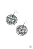 Paparazzi VINTAGE VAULT "Choose To Sparkle" Blue Earrings Paparazzi Jewelry