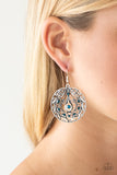 Paparazzi VINTAGE VAULT "Choose To Sparkle" Blue Earrings Paparazzi Jewelry