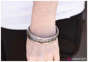 Paparazzi "Catch the Wave" Silver Bracelet Paparazzi Jewelry