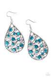 Paparazzi "Certainly Courtier" Blue Earrings Paparazzi Jewelry