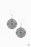 Paparazzi "Rochester Royale" Blue VINTAGE VAULT Earrings Paparazzi Jewelry