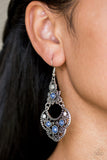 Paparazzi "Garden State Glow" Blue Earrings Paparazzi Jewelry