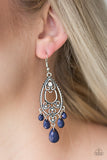 Paparazzi "Fashion Flirt" Blue Earrings Paparazzi Jewelry