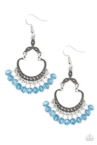 Paparazzi "Babe Alert" Blue Earrings Paparazzi Jewelry