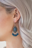 Paparazzi "Private Villa" Blue Earrings Paparazzi Jewelry