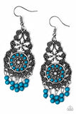 Paparazzi "Courageously Congo" Blue Earrings Paparazzi Jewelry