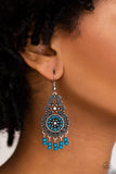 Paparazzi "Courageously Congo" Blue Earrings Paparazzi Jewelry