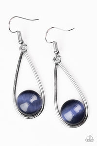 Paparazzi "Over The Moon" Blue Earrings Paparazzi Jewelry