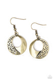 Paparazzi "Eastside Excursionist" Brass Filigree Hoop Earrings Paparazzi Jewelry