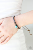 Paparazzi "Balance" Blue Turquoise Stone Leather Urban Bracelet Unisex Paparazzi Jewelry