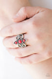 Paparazzi VINTAGE VAULT "Outback Oasis" Red Ring Paparazzi Jewelry