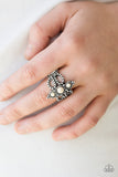 Paparazzi VINTAGE VAULT "Outback Oasis" White Ring Paparazzi Jewelry