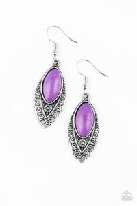 Paparazzi "Desert Garden" Purple Earrings Paparazzi Jewelry