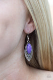 Paparazzi "Desert Garden" Purple Earrings Paparazzi Jewelry