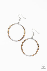 Paparazzi "Risky Ritz" Brown Earrings Paparazzi Jewelry