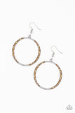 Paparazzi "Risky Ritz" Brown Earrings Paparazzi Jewelry