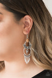 Paparazzi "Progressively Pioneer" Brown Earrings Paparazzi Jewelry