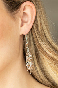 Paparazzi "Celestial Chandeliers" Brown Earrings Paparazzi Jewelry