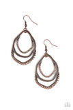 Paparazzi "Canyon Casual" Copper Earrings Paparazzi Jewelry