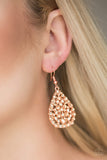 Paparazzi VINTAGE VAULT "Sparkle Brighter" Copper Earrings Paparazzi Jewelry