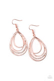 Paparazzi "Start Each Day With Sparkle" Copper Earrings Paparazzi Jewelry