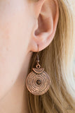 Paparazzi "Lily Of The Nile" Copper Earrings Paparazzi Jewelry