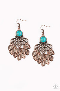 Paparazzi "A Bit On The Wildside" Copper Earrings Paparazzi Jewelry