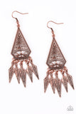 Paparazzi VINTAGE VAULT "Me Oh MAYAN" Copper Earrings Paparazzi Jewelry